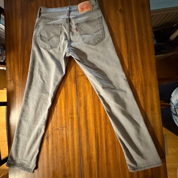 Levis 511 Mens Slim Fit Stretch Jeans Gray 30 W X 30 L Denim TENCEL - Picture 5 of 8